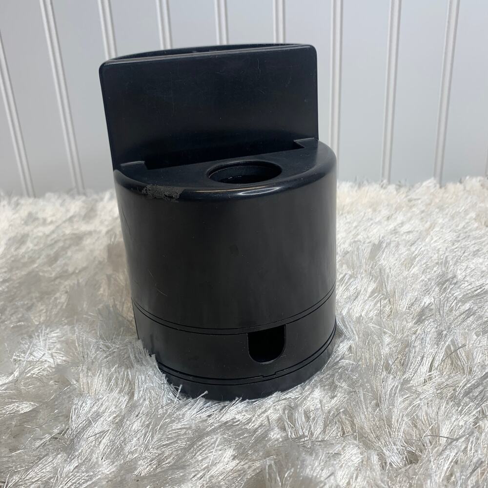 Desk Organizer Pen Paper Clips Small Drawer 6 x 4" Spinning Base